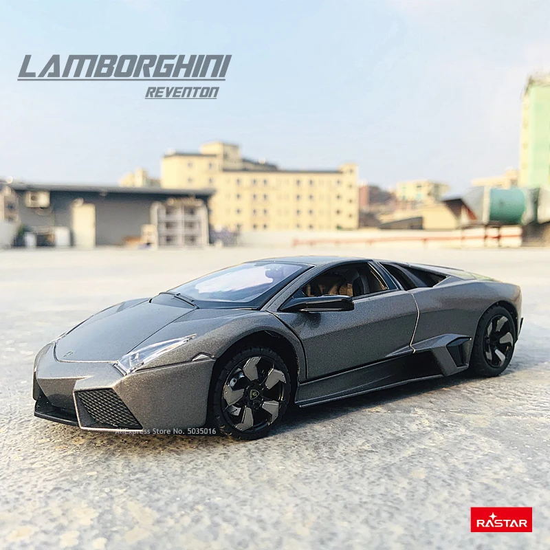 

Модель автомобиля Rastar 1:24 Lamborghini Reventon, статическая модель, литье под давлением, коллекционная Игрушечная модель автомобиля, подарок на Рожде...