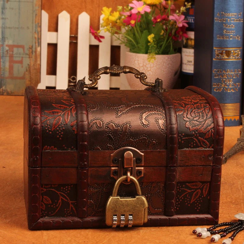 Декоративная коробка для украшения семьи ретро ящик хранения антикварных
