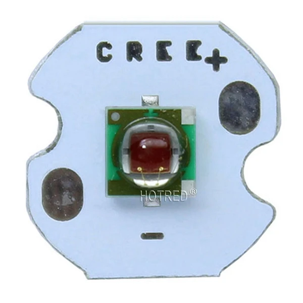 10 шт. Cree XPE XP-E R3 1-3 Вт 3535 красный светодиодный эмиттер красный 620-625nm светодиодный растения растут излучатель с 20/16/14/8 мм печатной платы - Испускаемый цвет: With 12mm PCB