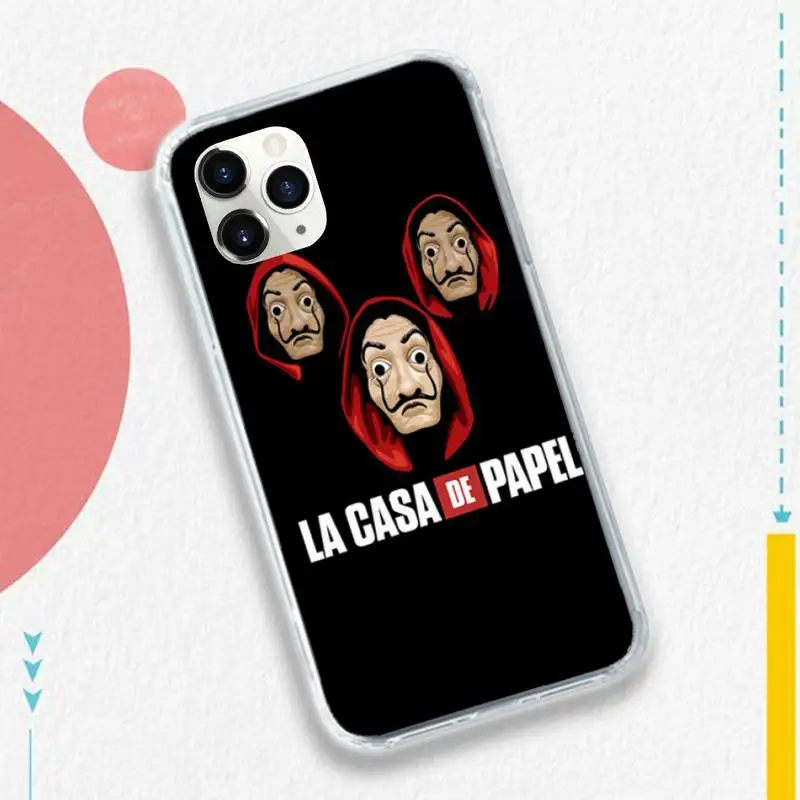 

Money Heist House Paper TV-Show Phone Case for iPhone 11 12 pro XS MAX 8 7 6 6S Plus X 5S SE 2020 XR
