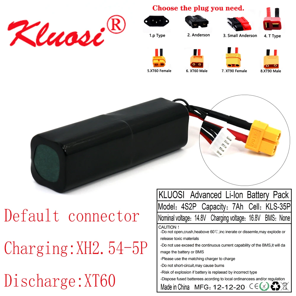 KLUOSI 16 8 V ионно литиевая Батарея 14 7Ah 4S2P высокое Ёмкость Бла (беспилотный