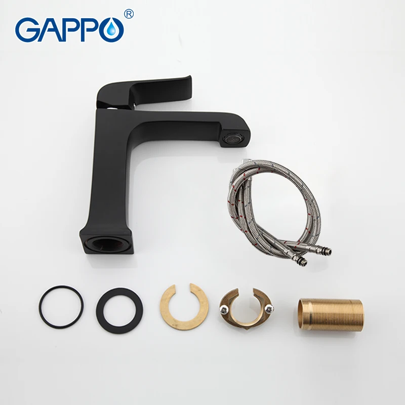 Смесители для раковины GAPPO черный латунный кран ванной комнаты водопад|Смесители