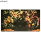 Постер из крафт-бумаги с аниме рассекающий демонов, 70,5x39,5 см