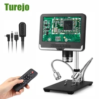 1080p 7 inch digital electronic microscope smdsmt for soldering phone watch repairing industrial maintenance jewelry microscope