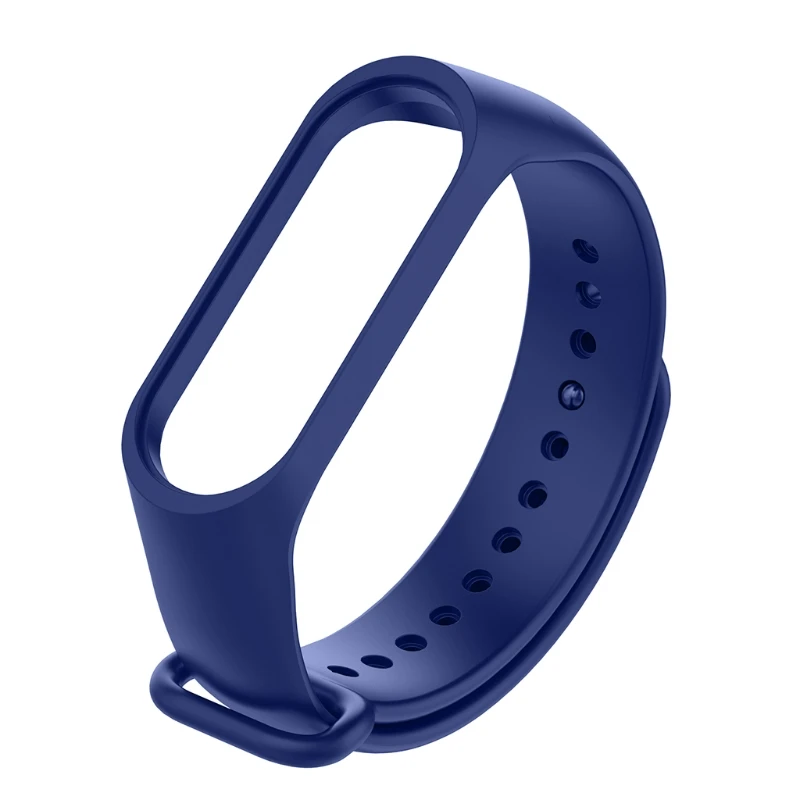 Deep Blue Ремешок на запястье для Xiao mi band 3 ремешок на запястье mi Band 3 браслет на ремне Оригинальные сменные цветные силиконовые - Цвет: Deep Blue