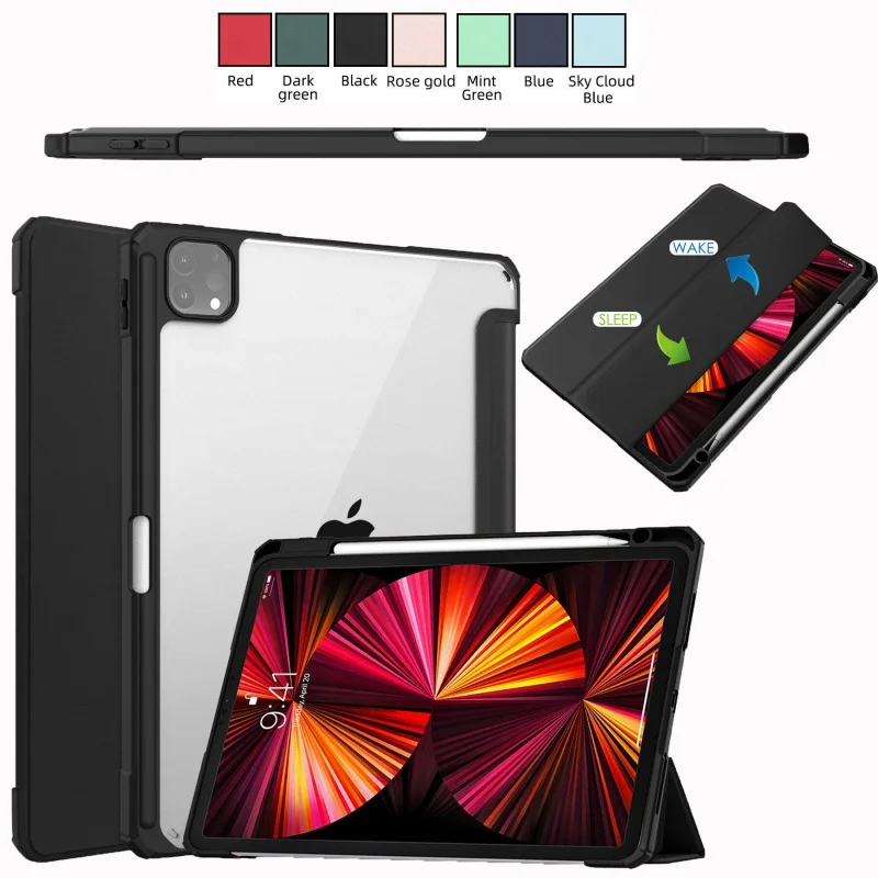 

Высококачественный чехол для планшета с подставкой и держателем для карандашей магнитный складной Смарт-Чехол с несколькими экранами для ...