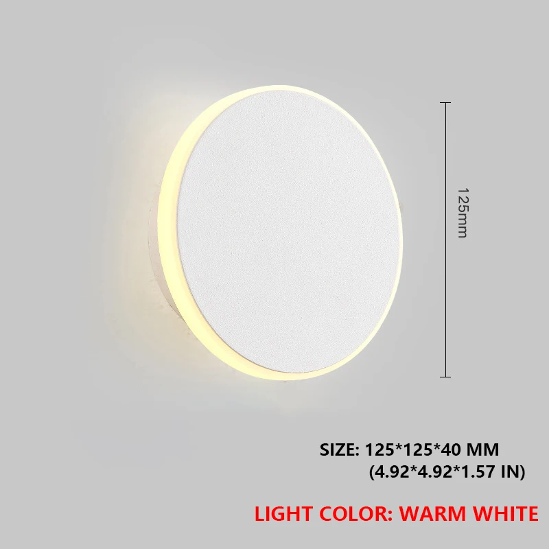 

Nordic Indoor Wall Touch Light Decoration Bedroom Lights Fixture Living Room Fittings Wall Sconce Round Square Sytmhoe
