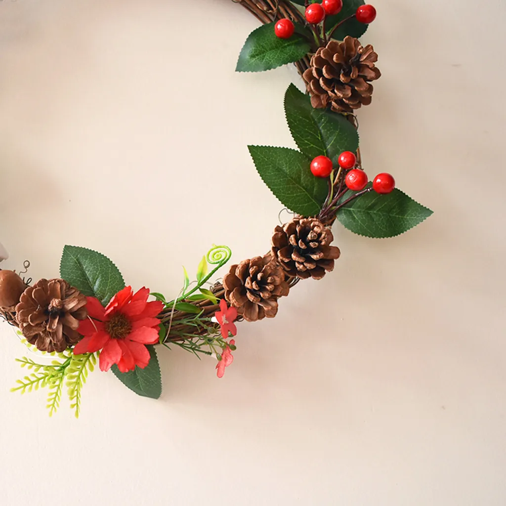 Декоративные венки светящиеся окна цветок в комнате подвесное украшение ручной