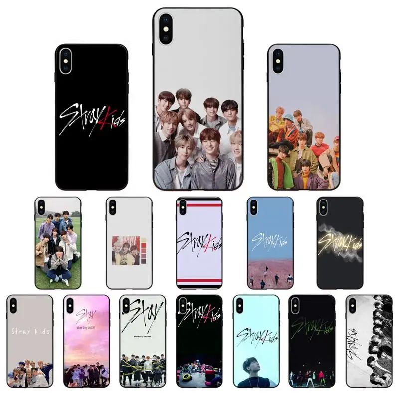 Мягкий резиновый чехол для телефона YNDFCNB Stray Kids iPhone 8 7 6 6S Plus 5 5S SE 2020 12pro max XR X XS MAX 11 |