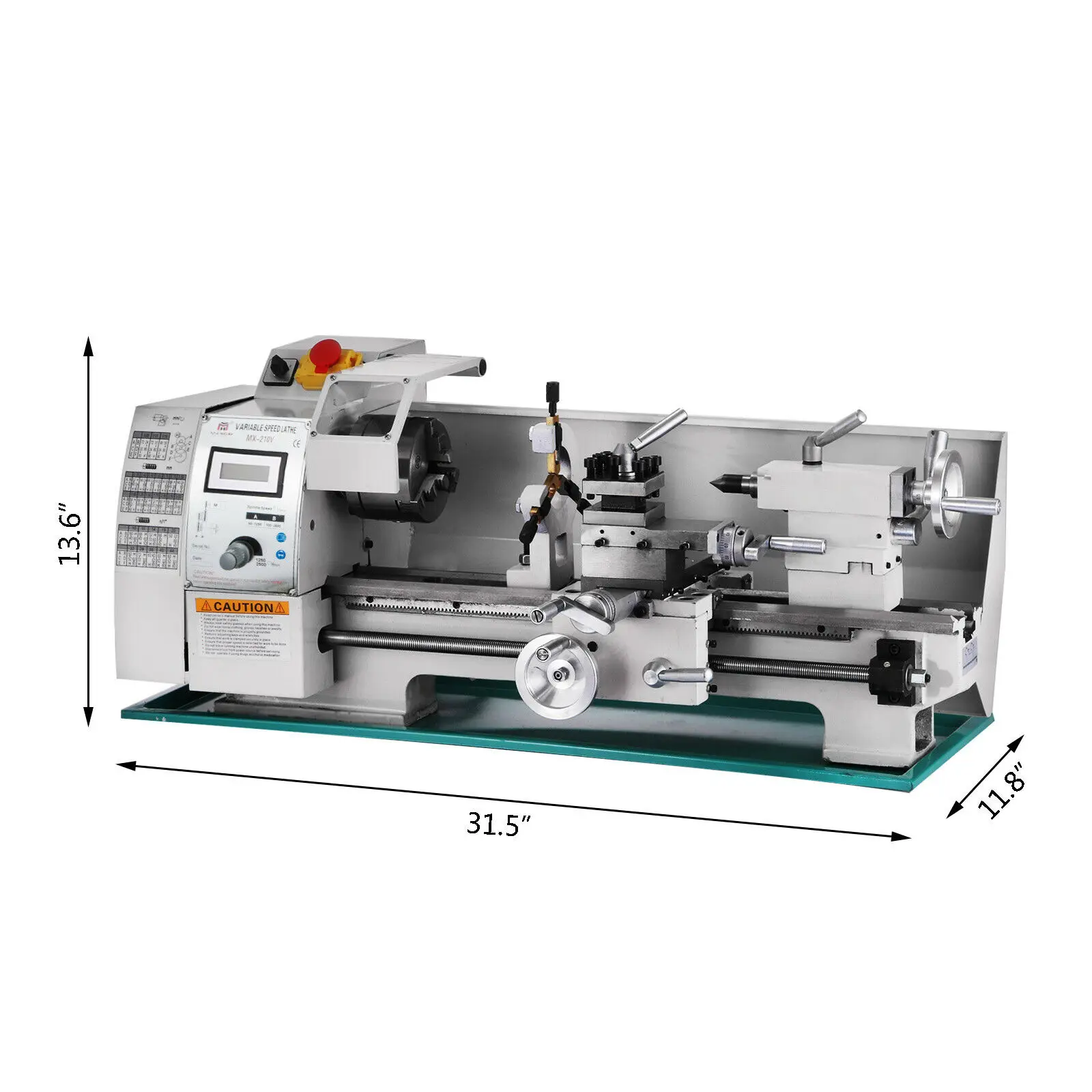 8x16 Inch Metal Lathe 750W Mini Bench Variable Spindle Speed Machine | Инструменты