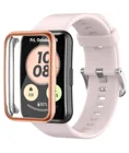 Силиконовый ремешок и чехол для Huawei Watch FIT, ремешок для смарт-часов с покрытием, аксессуары из ТПУ, ремешок для часов huawei watch fit, новинка 2021