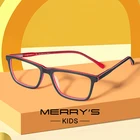 Очки детские квадратные с защитой от сисветильник света, ацетатные, S7788FLG