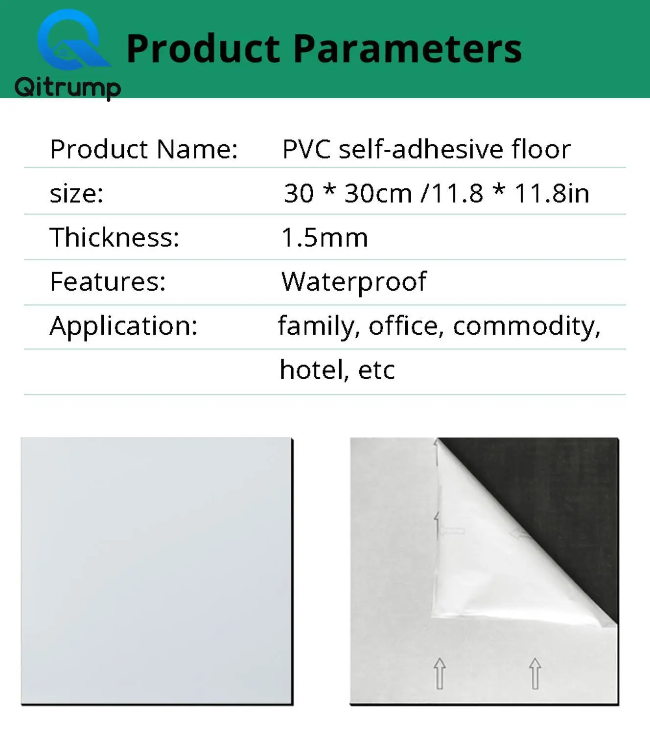 

Bathroom Waterproof Marble Floor Sticker Living Room Bedroom Self Adhesive Ground Wallpaper Thick Contact Paper House Decor Film