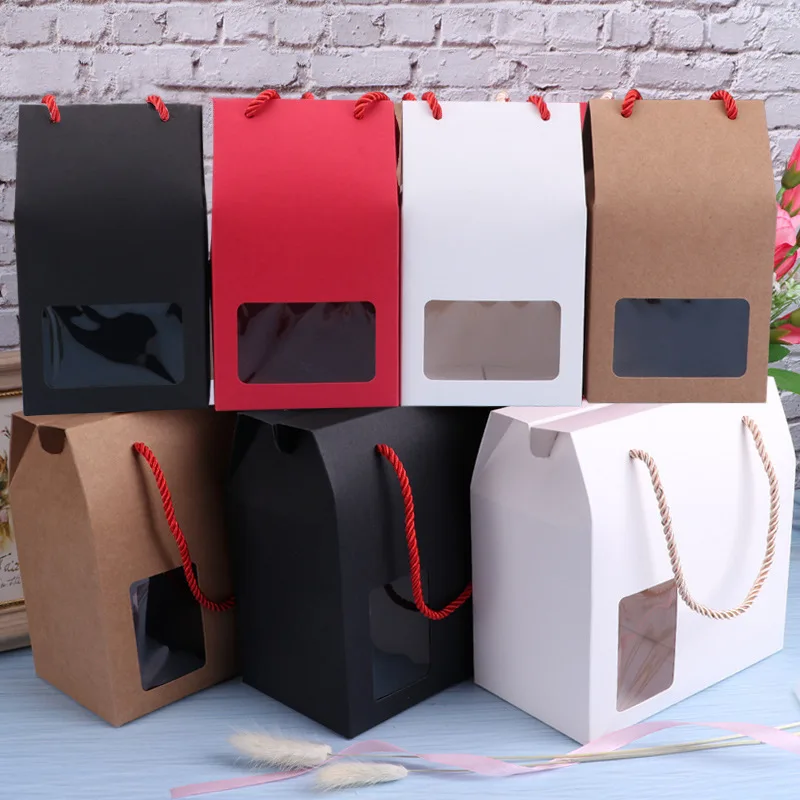 Apple коробки для упаковки и хранения с ручками строки Бумага коробка сумки