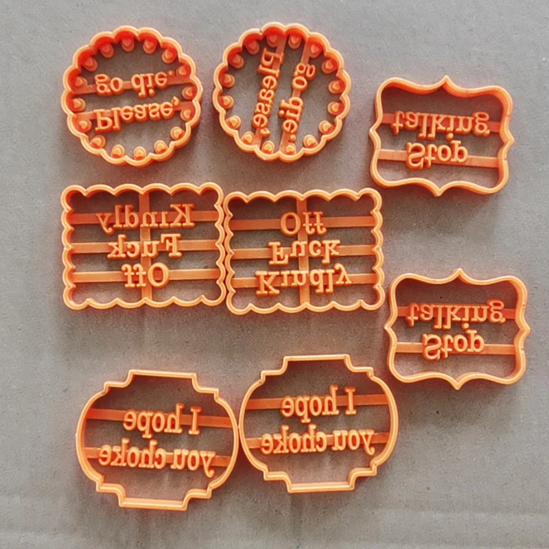 4 шт. 2021 новые формочки для печенья с хорошими пожеланиями Кондитерские