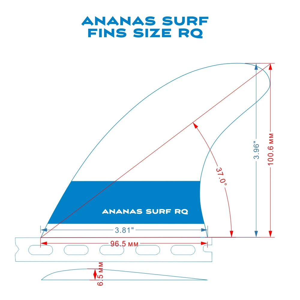 Ananas Surf ласты для серфинга, два 2 плавника, quad, будущая Базовая Плавник Набор kitesurfboard wakesurf sup аксессуары