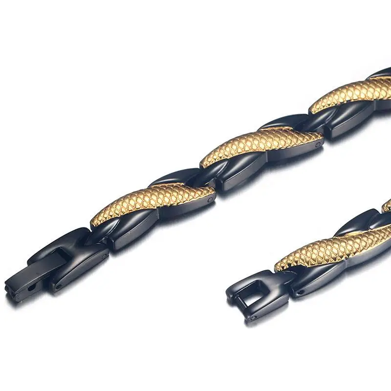 Health Energy Cross Stainless Steel Magnetic Necklace Men Gold-color Chain Link Necklaces for Women Jewelry | Украшения и