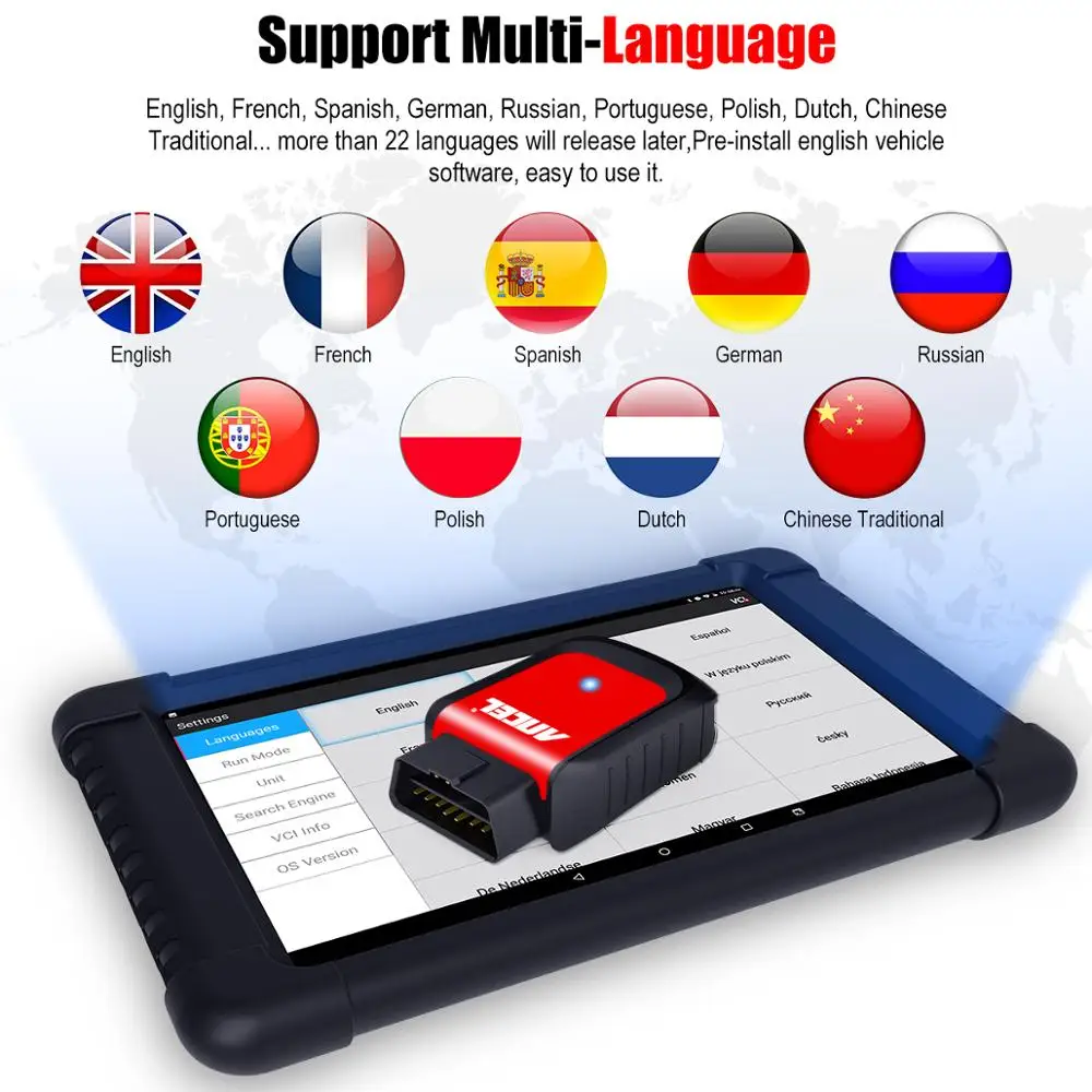 Диагностический сканер Ancel X6 OBD2 все системы для автомобиля TPMS ABS кровотечение