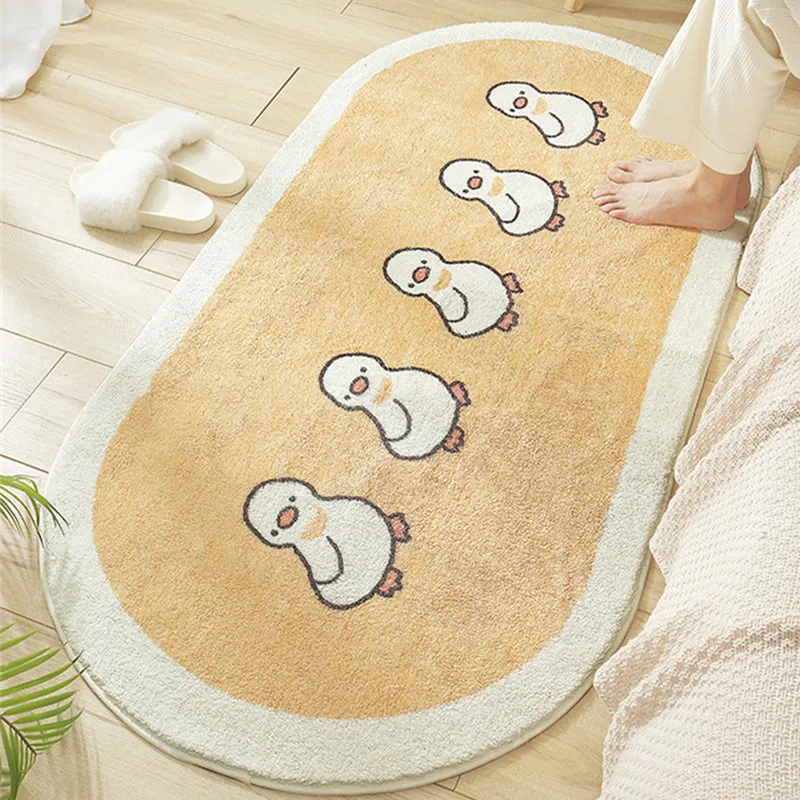 new cartoon animal soft long carpet bedroom bedside non slip tatami floor mat cashmere home living room area rugs free global shipping