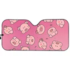 Солнцезащитный козырек для лобового стекла автомобиля, с принтом розовой свиньи, отражатель, защита от ультрафиолета, солнцезащитный козырек для окна автомобиля 2021