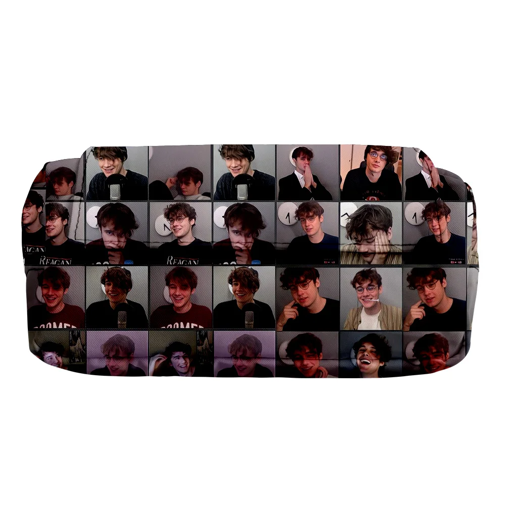 

Fashion Soot Merch School large clutch bag, suitable for girls, boys, teenagers, cute double Kawaii bag, college Kawaii