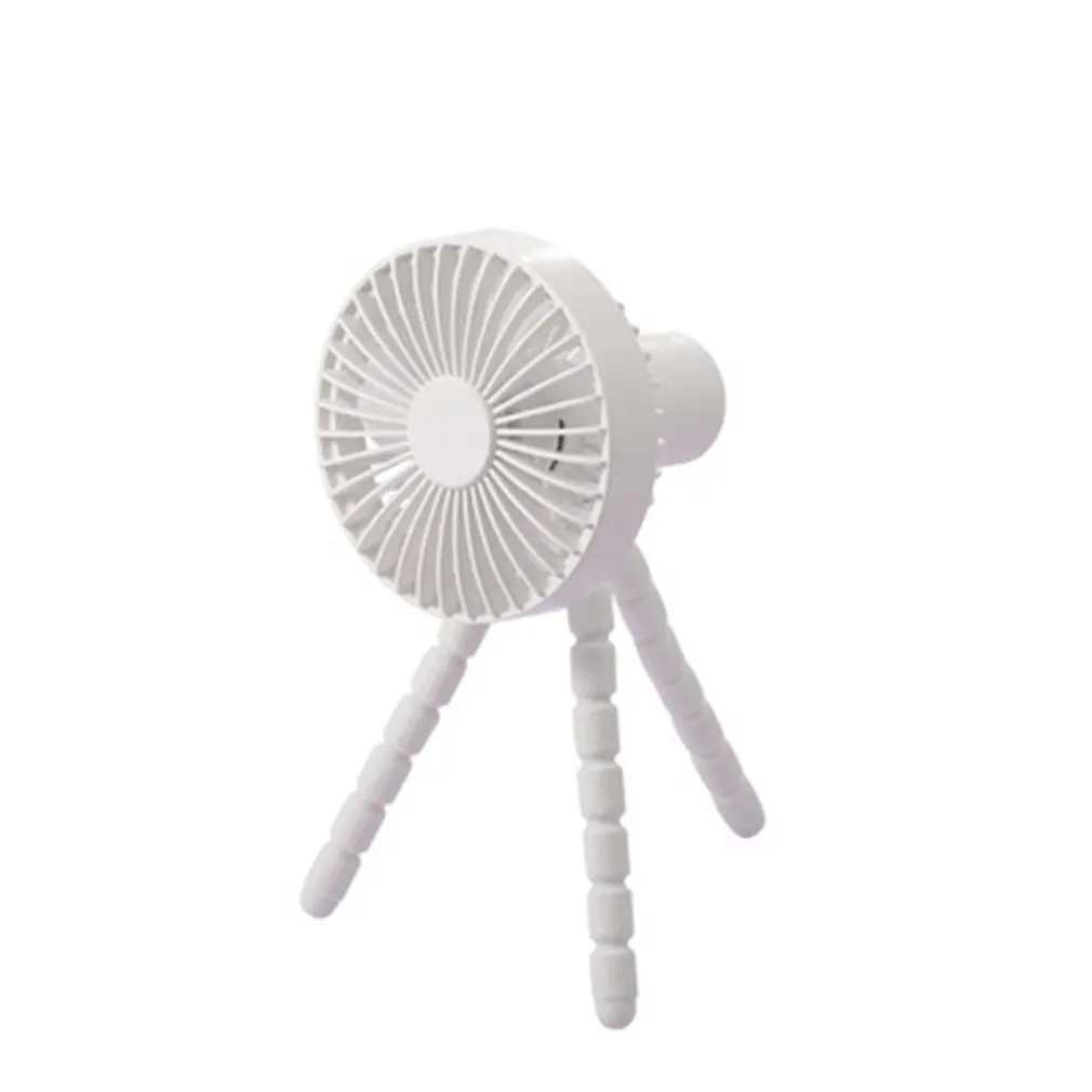 

USB With Lamp 1800mAH Octopus Deformation Bracket Fan Silent Handheld Durable Fan Portable Bladeless Neck-mounted