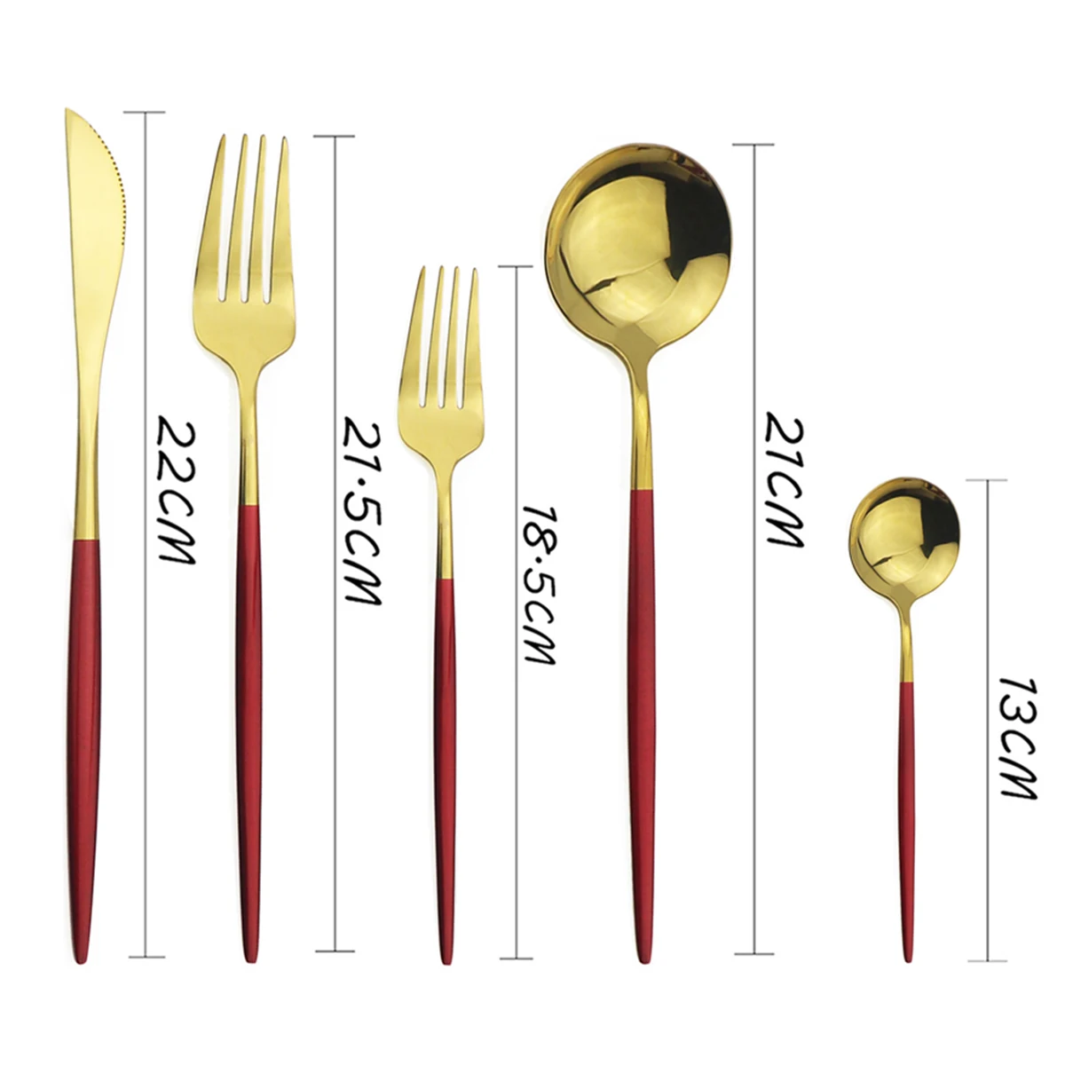 

20Pcs Black Gold Cutlery Set 304 Stainless Steel Dinnerware Set Knife Dessert Fork Spoon Dinner Silverware Set Kitchen Tableware