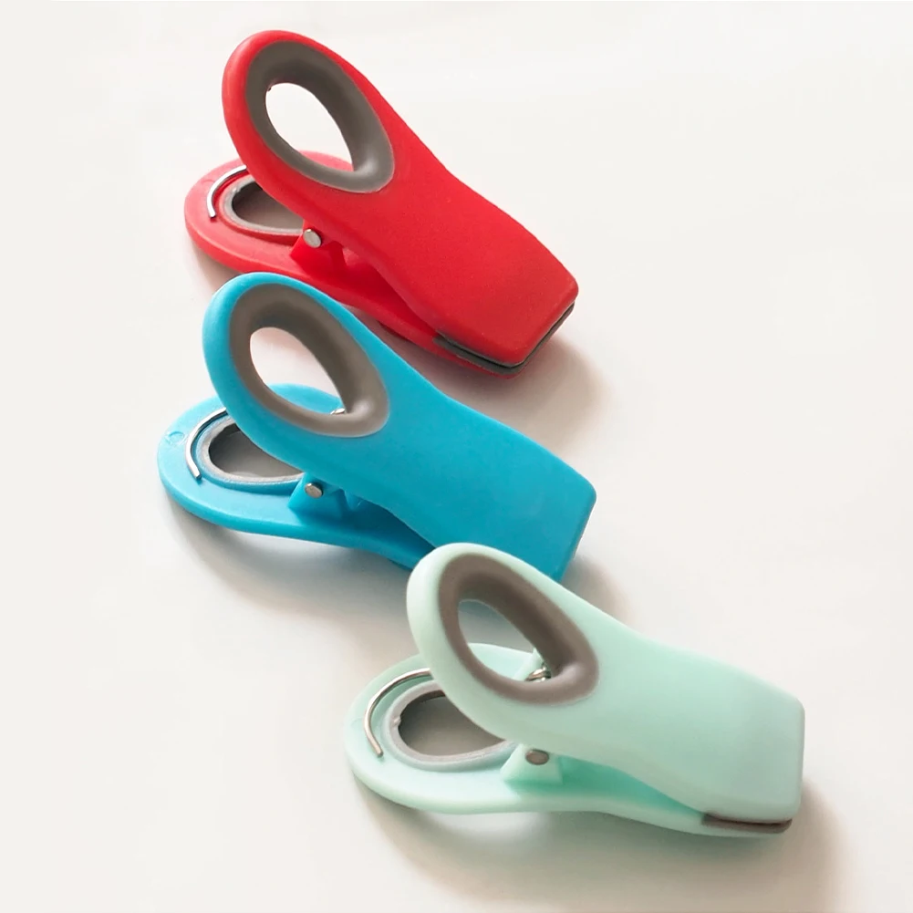 

5Pcs Kitchen Snack Storage Bag Sealing Clip Magnetic Freshness Keeping Clamps