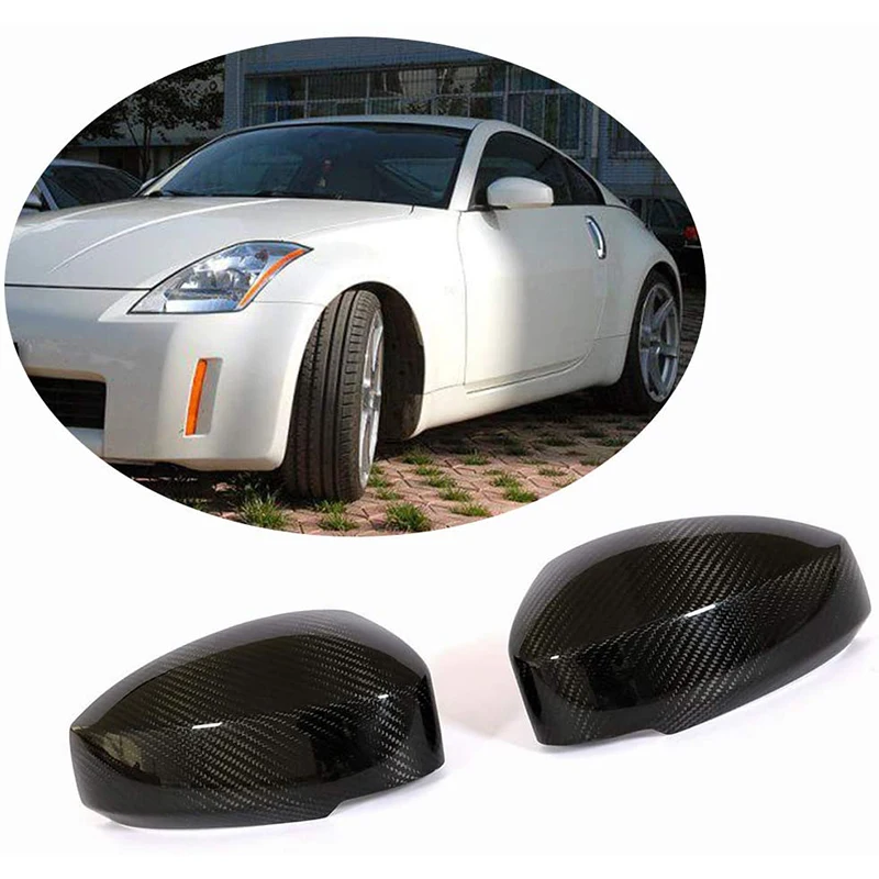 1 пара крышка зеркала заднего вида углеродное волокно боковая для Nissan 350Z Z33 2003-2008 |