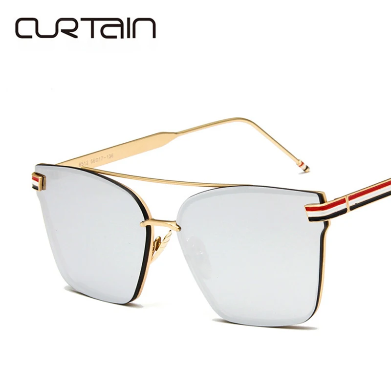 

New Fashion Big Frame Sunglasses Men Square Metal Sun Glasses Women Retro Sun Glasses Vintage High Quality Gafas Oculos De Sol