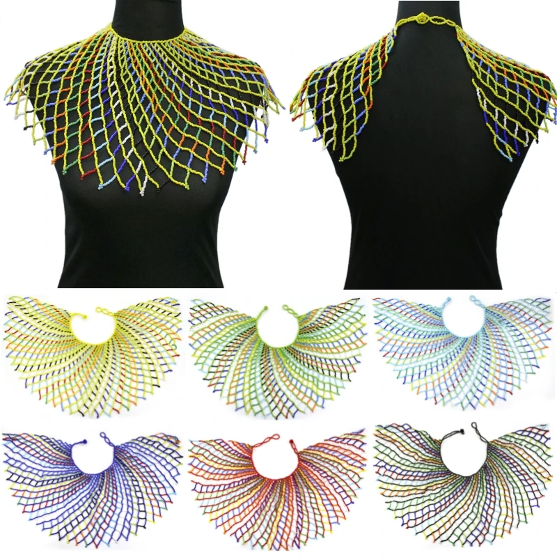 Модное женское богемное стильное этническое ювелирное изделие из бисера с