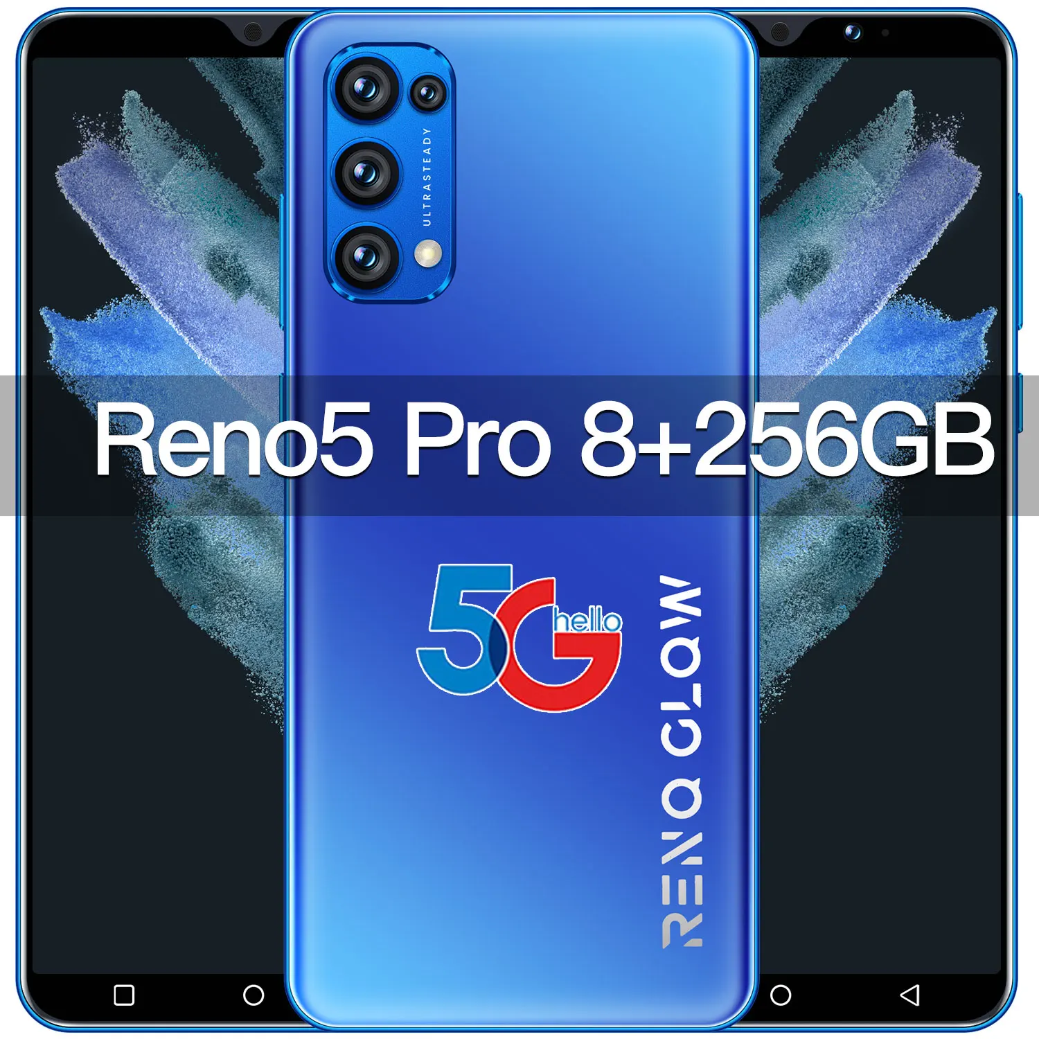 

Global Version 2021 Reno5pro Andriod Phone 128/256GB 6800mAh Deca Core 6.0 Inch Smart Phone 5G LTE Bands Fingerprint ID Celular