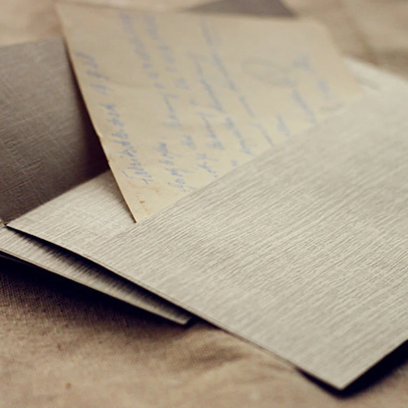 Конверты из зернистой древесины в стиле ретро 10 шт./лот винтажный Европейский