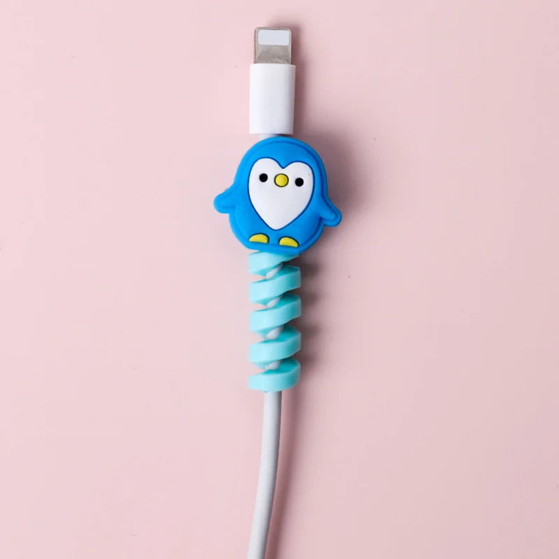 

Universal Silicone USB Charger Data Cable Protector Cord Wire Saver Cove Wire Saver Cove Earphone Protective Cable Line Winder