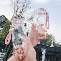 japanese unicorn creative interesting design glass water cup portable glass drink cup high borosilicate glass drinkware durable