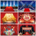 Фон для фотосъемки Yeele, день рождения, красный занавес, сцена, Портрет ребенка, фон для фотосъемки, фотостудия, Фотофон