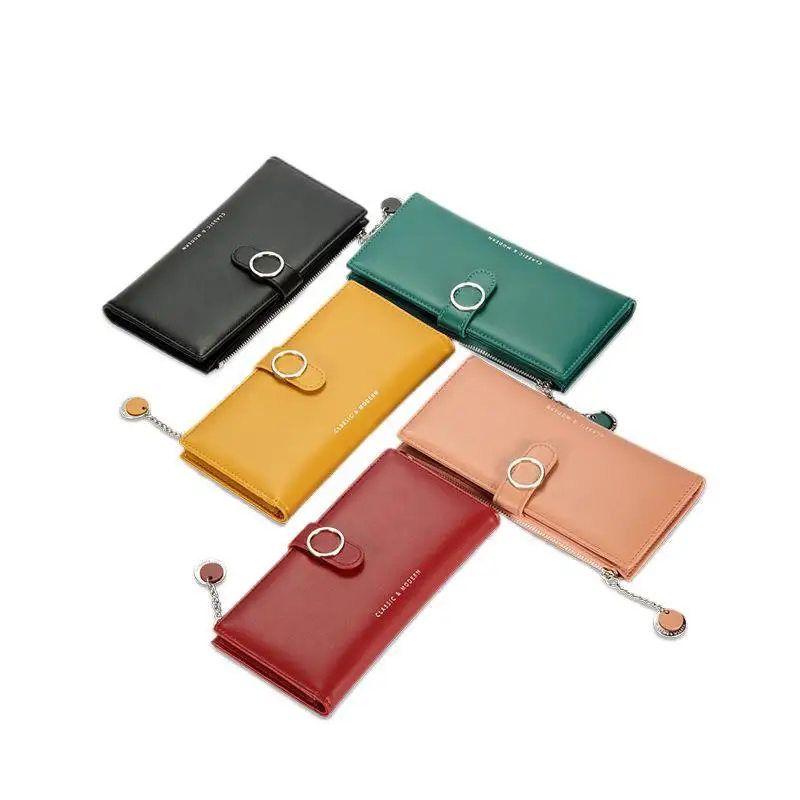 FOSIZZO Card Wallet For Travel Card Holder Wallet PU leather Wallet Organizer Planner With Zipper iPhone Case Cute Case #3026