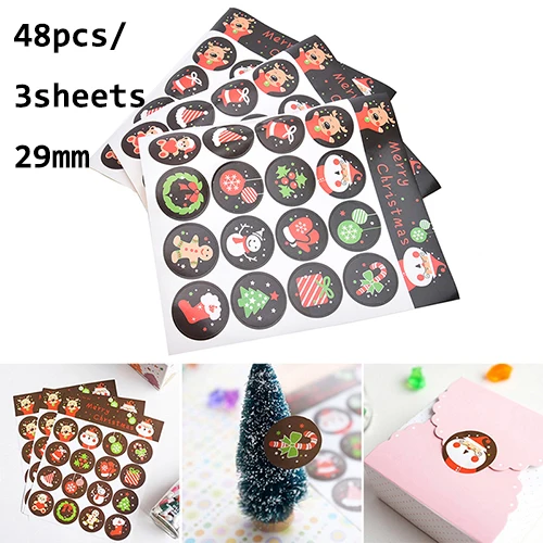 DIY Скрапбукинг Счастливого Рождества подарок крафт стикер