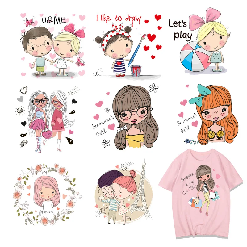 Симпатичные тепловые нашивки с ангелом динозавром наклейка для футболок платьев