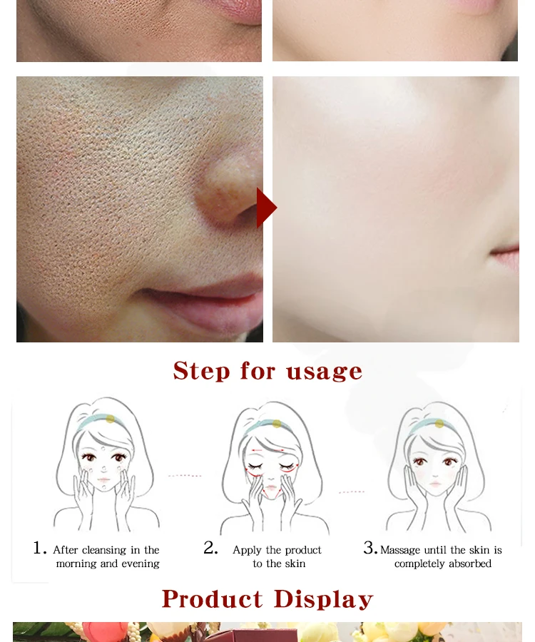 Сыворотка для очистки пор сужает поры подтягивает кожу женский антивозрастной