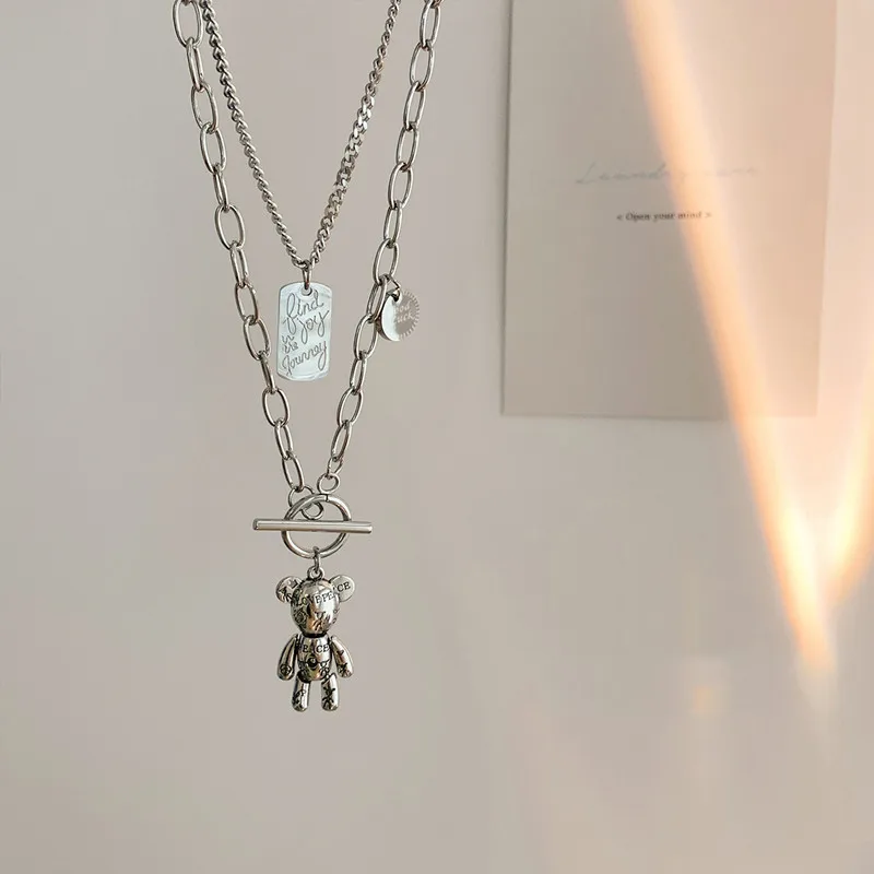 

Новое поступление ожерелья Модные женские ожерелья с подвеской Повседневная/Спортивная цепочка металлические Животные медведь женские юв...