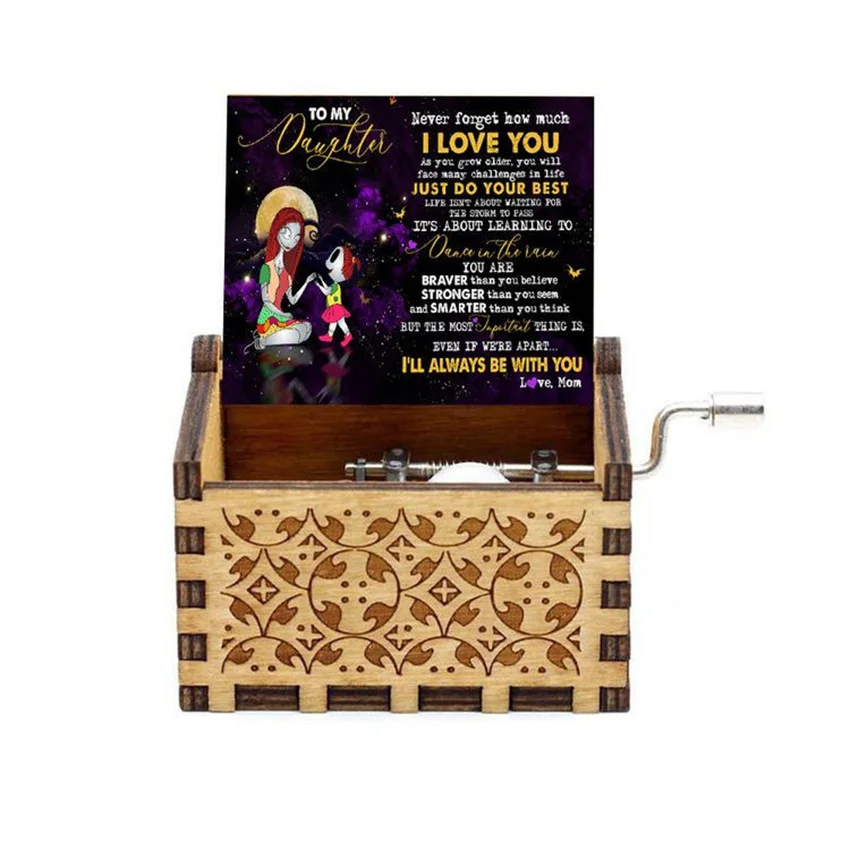 Хит продаж 2021 новый стиль деревянная музыкальная шкатулка с изображением