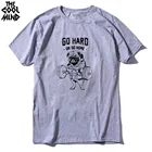 Мужская хлопковая футболка COOLMIND PU0113A, Повседневная футболка с коротким рукавом и рисунком мопса для дома или дома