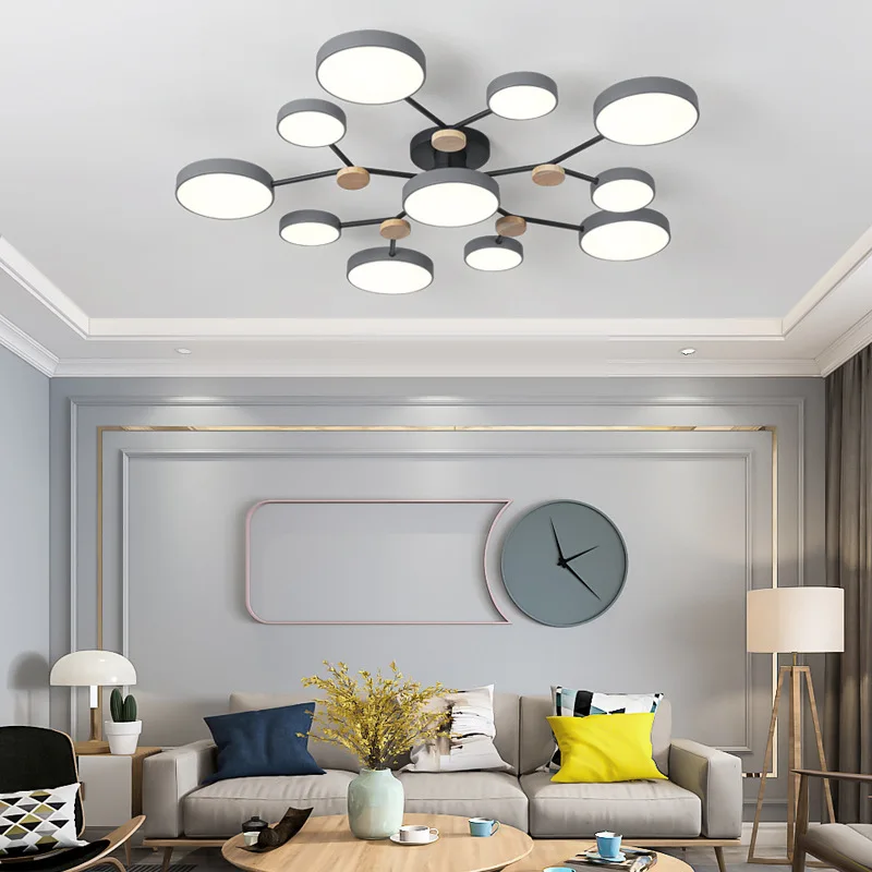 

nordic living room decoration AC85-265V Ceiling Lamp Fixtures Bedside Aluminum luminaria E27 led ceiling lamps Ceiling Ligting