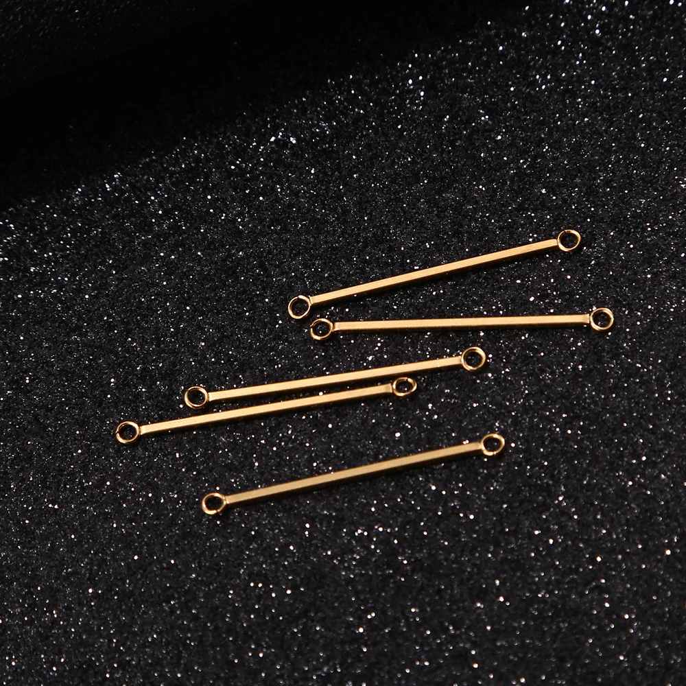 Золотые булавки с плоской головкой из нержавеющей стали для сережек