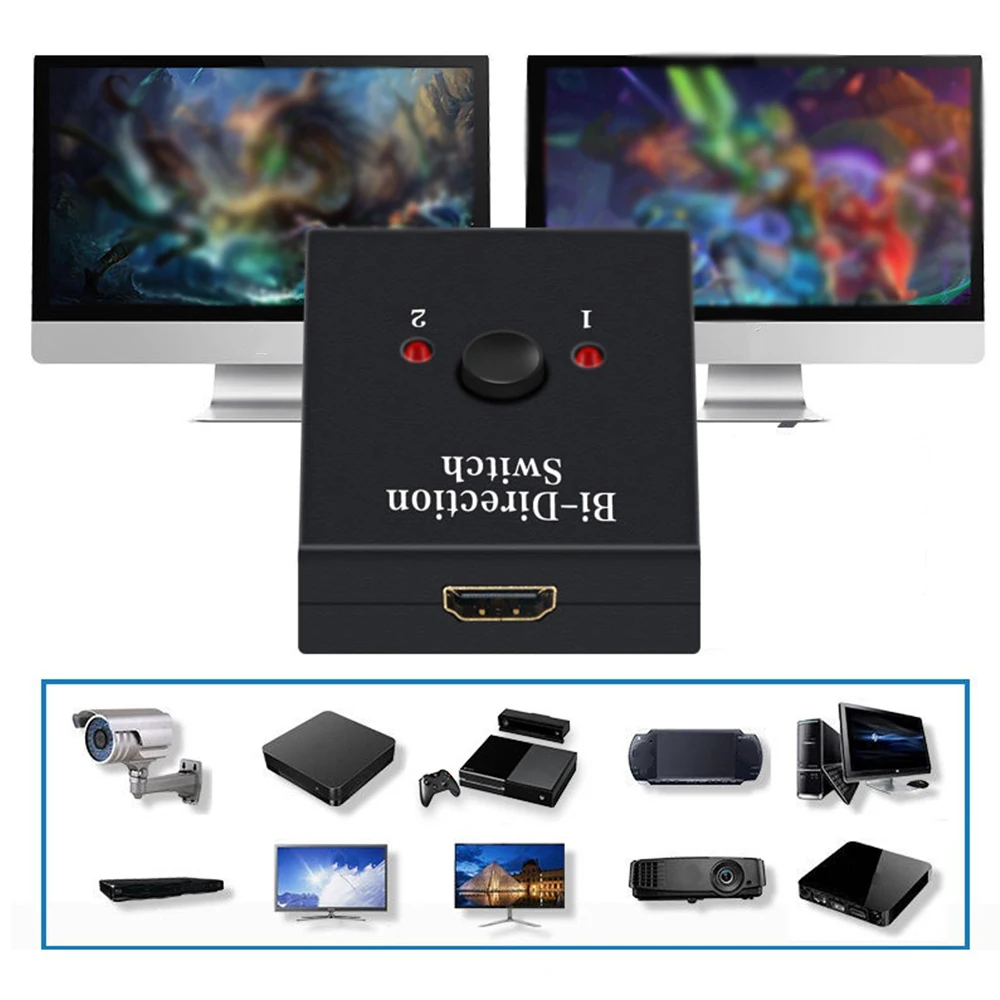 AIMOS Hdmi 2 0 переключатель порт два в одном KVM двойной с автоматическим портом HDMI