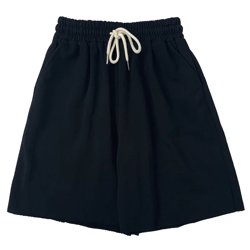 

Yeeloca Super Comfortable Sports Girl's Shorts Summer Drawstring Elastic High Waist Trousers Korean Cool Loose Bottom