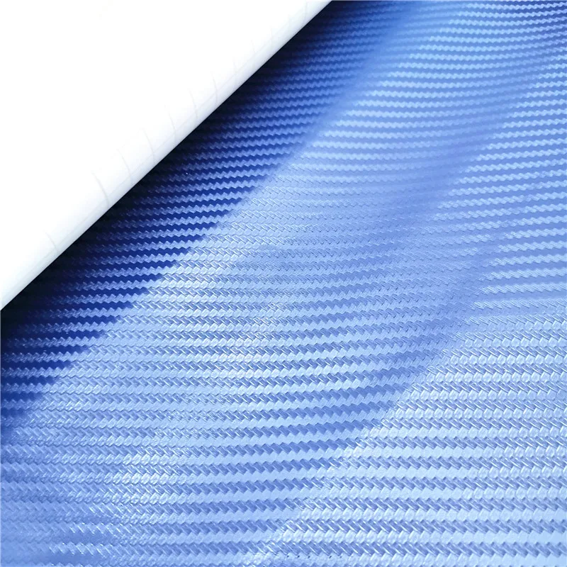 

15in Blue 3D Carbon Fiber Vinyl Car Wrap Sheet Roll Film Car Sticker Car Decal Car Styling Car Accessories Stickers