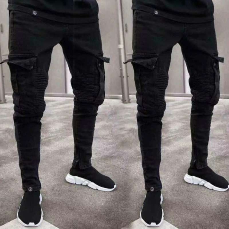 

Men Tactical Pants Men's Jogger Cargo Pants Cotton Trousers Multi Pocket Military Army Style Camouflage Black Urban Cowboy