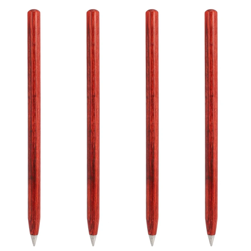 

4X Office Everlasting Pencil Eternal Metal Pen Inkless Pen Office Painting Clear and Durable Gadgets Student Supplies